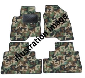Alfombras textiles de camuflaje para Alfa Romeo 147 2001-up 4 piezas