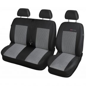 Greenpoint/gris serie medida fundas para asientos 2er banco 2 VW t4 Transporter/carav 