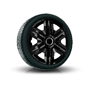 Tapacubos para MAZDA 14", FAST NEGRO LACADO 4 pzs