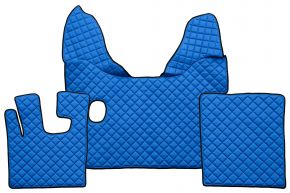 Alfombrillas de ecopiel Q para DAF XF 105 (01.2006-12.2013) - manual - Azul