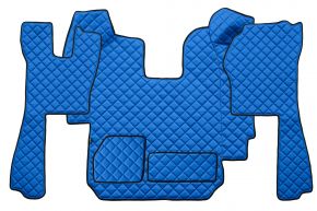 Alfombrillas de ecopiel Q para SCANIA R (01.2005-12.2010) - automático - Azul