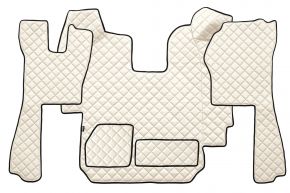 Alfombrillas de ecopiel Q para SCANIA R (01.2005-12.2010) - automático - Beige claro