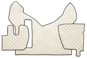 Alfombrillas de ecopiel Q para RENAULT PREMIUM II (01.2005-12.2013) - Beige claro
