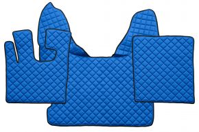 Alfombrillas de ecopiel Q para DAF XF 105 (01.2006-12.2013) - automático - Azul