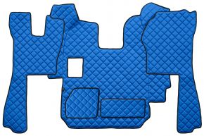 Alfombrillas de ecopiel Q para SCANIA R (01.2005-12.2010) - manual - Azul