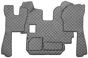 Alfombrillas de ecopiel Q para SCANIA R (01.2005-12.2010) - manual - Gris