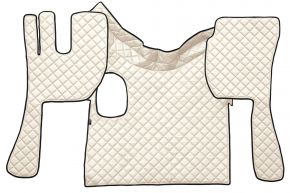 Alfombrillas de ecopiel Q para VOLVO FH 2 (01.2002-12.2008) - manual - Beige claro