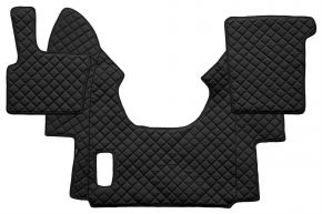 Alfombrillas de ecopiel Q para DAF XF 95 (01.1997-12.2005) - automático - Negro
