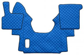 Alfombrillas de ecopiel Q para DAF XF 95 (01.1997-12.2005) - automático - Azul