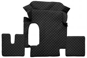 Alfombrillas de ecopiel Q para MAN TGA (01.2000-12.2010) - Negro