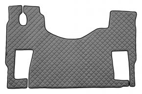 Alfombrillas de ecopiel Q para MERCEDES ACTROS MP 3 (01.2007-12.2010) - suelo plano - asiento del acompañante giratorio - Gris