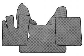Alfombrillas de ecopiel Q para DAF XF 106 (01.2014-09.2021) - manual - Gris