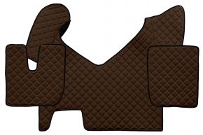 Alfombrillas de ecopiel Q para IVECO STRALIS HI-WAY (01.2013-12.2016) - automático - Marrón
