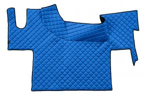 Alfombrillas de ecopiel Q para RENAULT T (desde 01.2014) - suelo plano - Azul