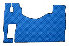 Alfombrillas de ecopiel Q para MERCEDES ACTROS MP 3 (01.2007-12.2010) - suelo plano - asiento del acompañante abatible - Azul