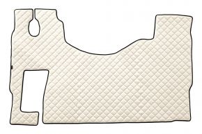 Alfombrillas de ecopiel Q para MERCEDES ACTROS MP 3 (01.2007-12.2010) - suelo plano - asiento del acompañante abatible - Beige claro