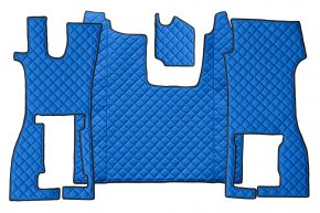 Alfombrillas de ecopiel Q para SCANIA R NEXTGEN (desde 01.2017) - asiento del acompañante abatible - Azul