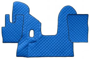 Alfombrillas de ecopiel Q para DAF CF (01.2013-12.2020) - manual - Azul