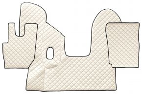 Alfombrillas de ecopiel Q para DAF CF (01.2013-12.2020) - manual - Beige claro