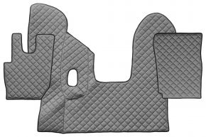 Alfombrillas de ecopiel Q para DAF CF (01.2013-12.2020) - manual - Gris