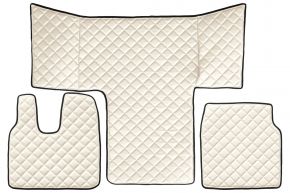 Alfombrillas de ecopiel Q para MAN TGS (01.2013-12.2019) - Beige claro