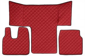 Alfombrillas de ecopiel Q para MAN TGL (01.2013-12.2019) - Rojo
