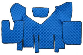 Alfombrillas de ecopiel Q para IVECO STRALIS XP (01.2016-12.2019) - automático - Azul