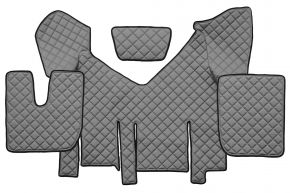 Alfombrillas de ecopiel Q para IVECO STRALIS XP (01.2016-12.2019) - automático - Gris