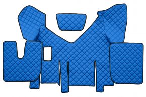 Alfombrillas de ecopiel Q para IVECO STRALIS XP (01.2016-12.2019) - manual - Azul
