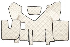 Alfombrillas de ecopiel Q para IVECO STRALIS XP (01.2016-12.2019) - manual - Beige claro