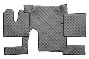 Alfombrillas de ecopiel Q para MAN TGX (01.2007-12.2017) - manual - un cajón - Gris