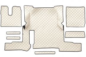 Alfombrillas de ecopiel Q para MAN TGX (01.2018-03.2020) - automático - un cajón - Beige claro
