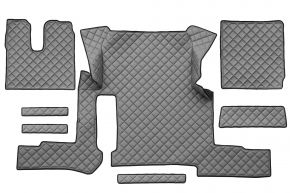 Alfombrillas de ecopiel Q para MAN TGX (01.2018-03.2020) - manual - un cajón - Gris