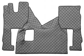 Alfombrillas de ecopiel Q para VOLVO FH 5 (desde 01.2020) - manual - Gris