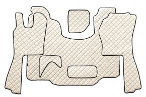 Alfombrillas de ecopiel Q para SCANIA G (01.2005-12.2016) - Beige claro
