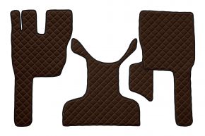 Alfombrillas de ecopiel Q para VOLVO FM 4 (01.2013-12.2019) - Marrón