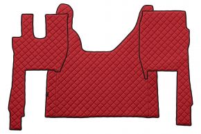 Alfombrillas de ecopiel Q para FORD F-MAX (desde 10.2018) - Rojo