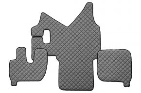 Alfombrillas de ecopiel Q para IVECO STRALIS (01.2002-12.2012) - manual - Gris