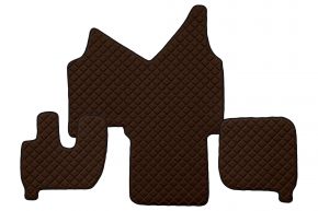 Alfombrillas de ecopiel Q para IVECO STRALIS (01.2002-12.2012) - automático - Marrón