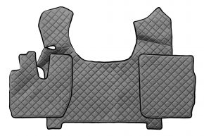 Alfombrillas de ecopiel Q para IVECO STRALIS S-WAY (03.2019-12.2023) - Gris