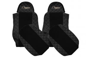 Fundas de asiento a medida para DAF CF (01.2006-12.2013) - negras