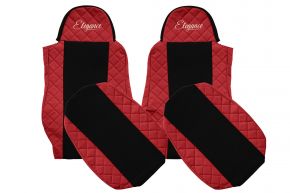 Fundas de asiento a medida para DAF CF (01.2006-12.2013) - rojas