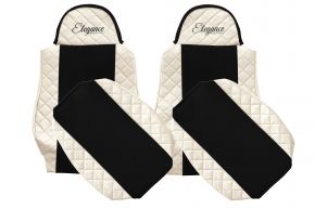 Fundas de asiento a medida ELEGANCE Q para MAN TGA (01.2000-12.2010) - beige claro