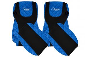 Fundas de asiento a medida ELEGANCE Q para DAF CF (01.2013-12.2020) - azules