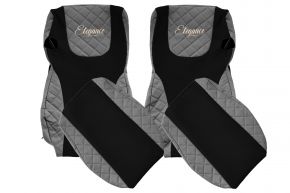 Fundas de asiento a medida ELEGANCE Q para DAF CF (01.2013-12.2020) - grises