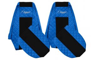 Fundas de asiento a medida ELEGANCE Q para RENAULT MAGNUM MILLENIUM (01.2002-12.2007) - azules