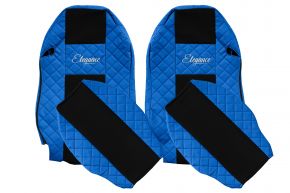 Fundas de asiento a medida ELEGANCE Q para MERCEDES ACTROS MP 2 (01.2003-12.2006) - azules