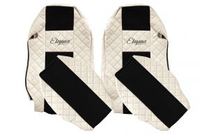 Fundas de asiento a medida ELEGANCE Q para MERCEDES ACTROS MP 2 (01.2003-12.2006) - beige claro