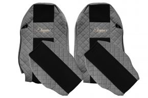 Fundas de asiento a medida ELEGANCE Q para MERCEDES ACTROS MP 2 (01.2003-12.2006) - grises