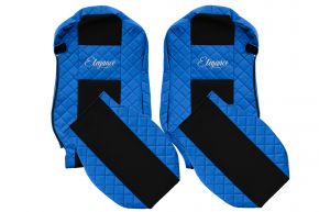 Fundas de asiento a medida ELEGANCE Q para MERCEDES ACTROS MP 4 (01.2011-12.2018) - asientos estándar - azules